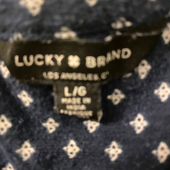Lucky Brand Sleeveless Navy Shirt - Picture 5 of 6
